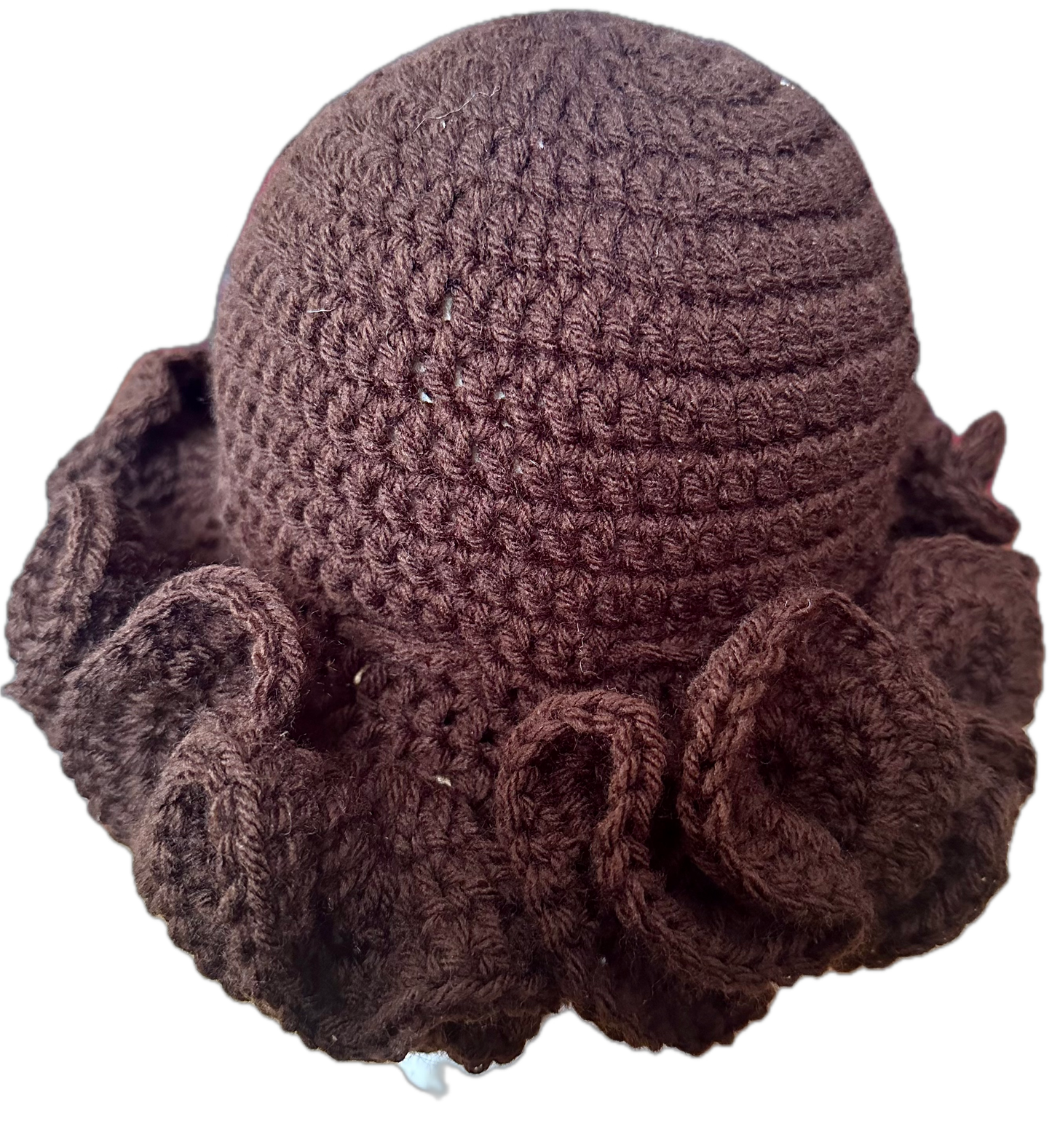 Brownie Crochet Ruffled Hat