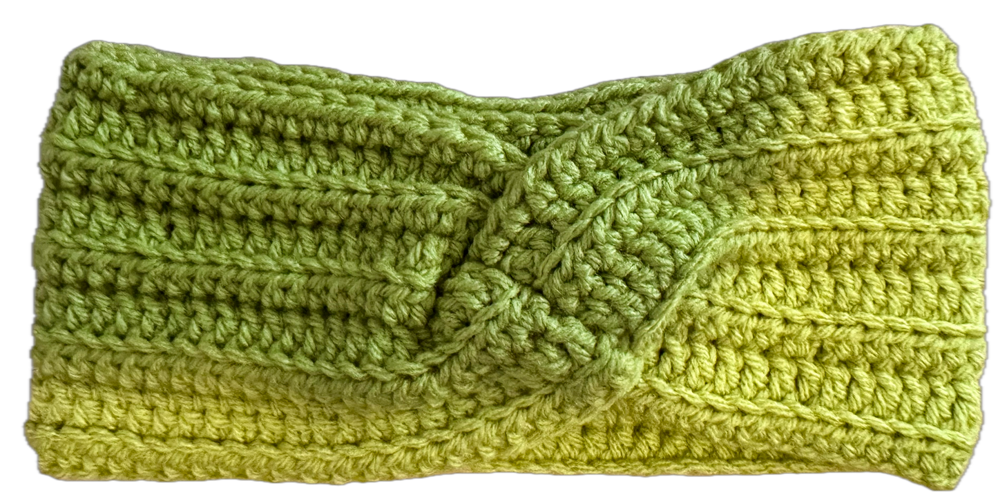 Lime Green Crochet Headband