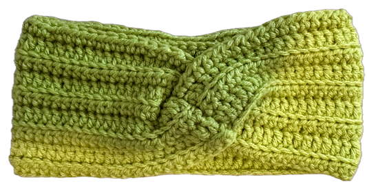Lime Green Crochet Headband