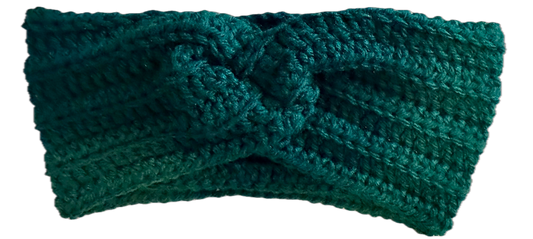 Forest Green Crochet Headband