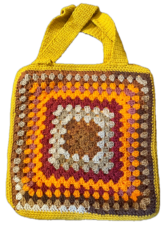 Fine Wine Crochet Tote Bag