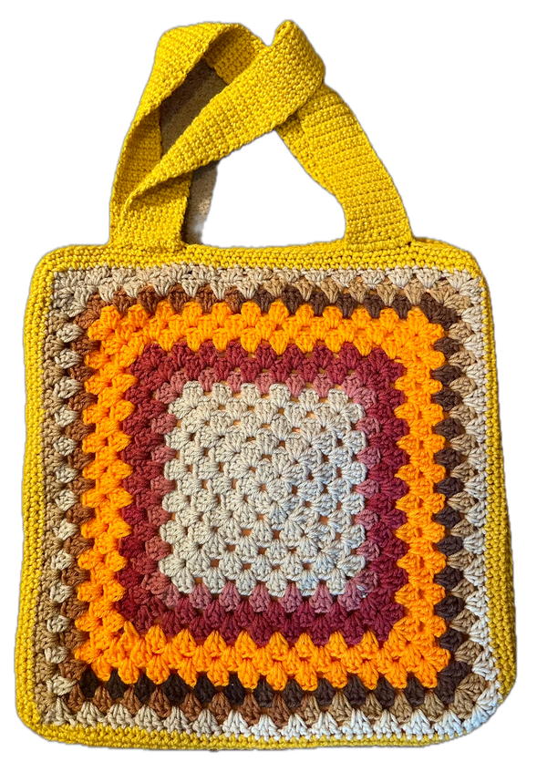 Fine Wine Crochet Tote Bag